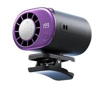 Car Fan With LED Display | ABS, 3in X 2.6in, 360° Rotation, 199 Speed Settings | 10W Powerful Personal Cooling Fan, USB Rechargeable | Portable Car F́an