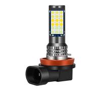 Car Fog Lights, Front Fog Lamps, Bright Three Color Light Modes, 2.56x1.57 Inches Waterproof Plug and Play Flash Bulbs for Automotive Truck Driving Visibility in Daytime, Night Weather Conditions