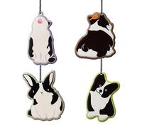 Car Fragrance - Cotton Paper - 10,2 cm Hanging Air Freshener Long Lasting Scent | Réutilisable Animal Design Aromatherapy Diffuser, Car Parfum Ornament for Vehicle Intérieur, Home, Closet, Bathroom