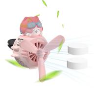 Car Fragrance Diffuser, Car Animal Air Pilot Fresheners, Cute Car Rotating Propeller Air Freshener with Aromatherapy Tablet, Creative Outlet Fan for Car Interior Decoration