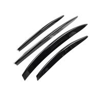 Car Front Grill Kidney Grilles Lot de 4 bandes décoratives pour pare-choc avant voiture, feux antibrouillard, pour Mercedes pour Benz, classe pour CLA C118 X118 2023-2024(Noir brillant)