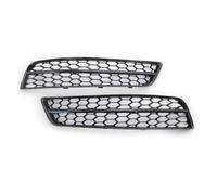 Car Front Grill Kidney Grilles Pour A3 8P 2009 2010 2011 2012 2013 Chrome Noir Voiture Avant Antibrouillard Grille Couverture Garniture Nid D'abeille(Noir)
