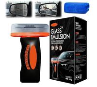 Car Glass Cleaner serviette set, film d'huile de pare - brise remover, serviette de nettoyage en microfibre, entretien de la décontamination du verre (200, Grammes)