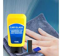 Car Glass Cleaners for Windshields and Windows, 150 ml powerful oil film cleaner, Car Glass Oil FilmCleaner, Quick Effect Coating Agent, Automotive GlassOil Film Remover (1pcs)