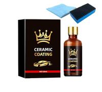 Car Glass Coating - Nano Ceramic Protection Solution, Hydrophobic Cleaner Agent, 50ml Detailing Liquid Kit | Anti Water Stain Protective Layer Use for Vehicle Exterior Daily Maintenance