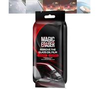 Car Glass Film Magic Cleaning Sponge, Non-Scratch Window Cleaning Sponges, Car Windshield Cleaner Tool, Anti-Rain Fog Windshield Glass Oil Film Remover (1pcs)