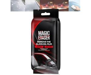 Car Glass Film Magic Cleaning Sponge, Non-Scratch Window Cleaning Sponges, Car Windshield Cleaner Tool, Anti-Rain Fog Windshield Glass Oil Film Remover (1pcs)