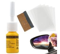 Car Glass Nano Repair Fluid - Kit de réparation de fenêtre Quick-Fix Puces Repair, Windshield Repair Liquid, Fixes Small Chips, Bullseyes, Stars, Half Moons, Cracks