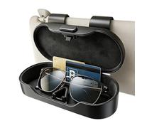 Car Glasses Holder - Vehicle Eyeglass Storage Case Clip Organizer, 6.89x2.95x1.97 inches Vehicle Sun Visor Sunglasses Clip, Universal Auto Glass Holder for Truck Sedan SUV, Car Interior Accessories
