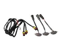 Car Grille Lights - Enhance Your Vehicle's Style And Visibility | Waterproof Exterior Decoration With High Brightness LED Raptor-Style Small Yellow Lights | For Camping Travel Commuting Urban Road Sho