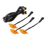 Car Grille Lights - Enhance Your Vehicle's Style And Visibility | Waterproof Exterior Decoration With High Brightness LED Raptor-Style Small Yellow Lights | For Camping Travel Commuting Urban Road Sho