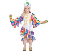 Car&Gus Déguisement de Danseuse de Rumba Blanche pour Fille