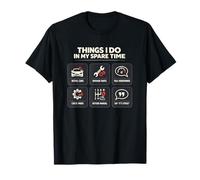 Car Guy Things I Do in My Spare Time Enthusiast Car Guy T-Shirt