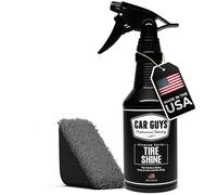 CAR GUYS Spray De Brillance Des Pneus La Noire Profonde Parfaite Pansement Durable Pour Voiture Pas D'élingue Et Sec Au Toucher Kit 510,3 G Avec Applicateur