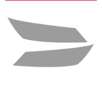 Car Headlights Eyebrows Lot de 2 films de protection pour phares de voiture en TPU, autocollants, adaptés à l'Audi TT TTS TTRS MK3 8S (2015-présent)(TT Transparent)