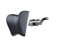 car headrest, Appui-tête en cuir avec protection de nuque réglable, compatible avec Tesla Model Y Juniper 2025 (2021-2024) et Model 3 Highland (2017-2025),for parts(Fabric black)