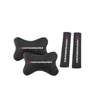 car headrest, Coussin de nuque, appuie-tête et épaulette for sièges auto, accessoire tendance, compatible avec BMW Performance M F31 F34 F32 E52 E53 E60 E90 E91 E92 E93 F01,for parts(Black)
