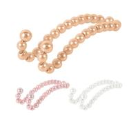 Car Headrest Hook - Pearl Seat Hanger, Elegant Back Organizer, Crystal Beaded Holder, Strong Load Bearing Storage Support For Purses Bags Grocery Phone Accessories With Stylish Interior Design