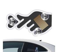 Car Heart Light | Suction Cup Wireless Romantic Lamp | Gesture Design Solar LED Car Light with Vibration Sensor,for Women Men Triangle Window Decor