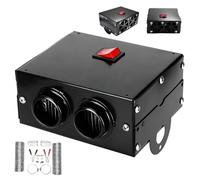 Car Heater - Fast Warm Air Device for Cold Reliefs | ABS Shell with Ceramic Heating Core, Plug In Power Design, Rapid Defogging Support Tool for Vehicle Cabin Garage Tent Workspaces Winter Use