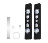 Car Interior Ambient, Car Lights, Wireless Automatic Sensing Glow, Auto Inside Atmosphere Lamps, Light Bar For Motion-Activated Soft, Usb Rechargeable, 6.1x1.1x0.51 Inches
