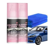 Car Interior Cleaner Polishing Detailer Spray Multi-Surface for Dashboard Leather Seats Easy to Use (2pcs)
