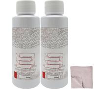 Car Interior Glass Cleaner Spray, Auto Inside Windshield Cleaners, Auto Windshield Oil Film Removal, Car Defogger Glass Cleaner Spray for Automotive Interior 100ml, With Cloth (2pcs)