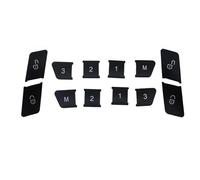 Car Interior Mouldings Autocollant Pour Bouton Déverrouillage Porte Volant Voiture Bouton Lève-vitre Bouton Mémoire Pour Mercedes Pour Benz Classe CE W204 W212 voiture accessoires interieur(B Black)