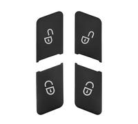 Car Interior Mouldings Autocollants Pour Bouton Verrouillage Porte De Voiture Pour Mercedes Pour Benz Classe ACE W204 W212 CLA/GLA/GLK/GLE/CLS/GL/ML voiture accessoires interieur(4pcs Black)