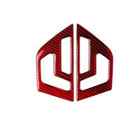 Car Interior Mouldings Autocollants Voiture En Fibre Carbone Rouge Pour Mercedes Pour Benz Classe C W204 2007-2010 Décoration Intérieure Protection voiture accessoires interieur(Type 30)