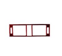 Car Interior Mouldings Autocollants Voiture En Fibre Carbone Rouge Pour Mercedes Pour Benz Classe C W204 2007-2010 Décoration Intérieure Protection voiture accessoires interieur(Type 19)