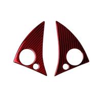 Car Interior Mouldings Autocollants Voiture En Fibre Carbone Rouge Pour Mercedes Pour Benz Classe C W204 2007-2010 Décoration Intérieure Protection voiture accessoires interieur(Type 12)
