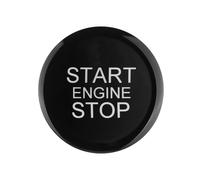 Car Interior Mouldings Couvercle Bouton Poussoir Démarrage Et D'arrêt Du Moteur Voiture ABS Pour Alfa Pour Romeo Pour Giulia Pour Stelvio 2017-2019 voiture accessoires interieur(Noir)