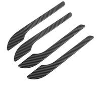 Car Interior Mouldings Lot De 4 Caches Poignée Porte En Fibre Carbone Noire Pour Tesla Pour Model 3 Et Y - Ruban En Silicone Anti-rayures Finition Polie voiture accessoires interieur(Mat)