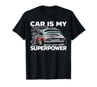 Car is My Superpower Carguy Driver de Voiture T-Shirt Graphique avec Valeur