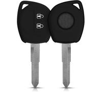 Car Key Accessory Compatible With Suzuki 2-Button Soft Silicone Case For Car Key Black
