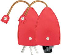 Car Key Case,2pcs Creative Pull-Out Key Sleeve Keychain Bags,Pu Leather Large-Capacity Protective Key Holder Hook