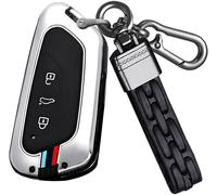 Car Key Fob Case Cover For Vw Golf 8 Id.3 Id.4 Id.Buzz For Seat Leon Tarraco Formentor Born 3 Button Silicone Key Fob With Keyring.[J31]