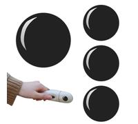 Car Keyhole Covers - 4Pcs Carbon Fibre Pattern Door Lock Protection Caps | Anti-Blocking Car Door Lock Screw Protector Key Decor Automotive Exterior Accessories Fit Self-Adhesive