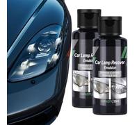 Car Lamp Recover Emulsion of Oxidation Polishing & Apply Turn Cloudy Headlights Into Crystal Clear Vision Long-Lasting Protection for All Headlights (2PCS)