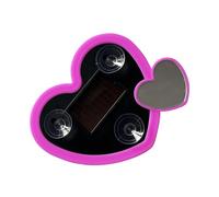 Car LED Lights Interior - Heart-Shaped Solar Vehicle Window Lamp, Neon Ambient Glow, Decorative Triangle Light For Automotive Truck, Women Men | Stylish Dashboard Door Window Accent Accessory