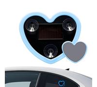 Car LED Lights Interior - Solar Heart Shaped Lamp for Automotive Window | Neon Triangle Night Accent, Adjustable Brightness Lighting, Truck Atmosphere Feature, Rechargeable Design