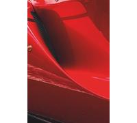 Car Lover Lined Notebook: Red Performance Wheel Detail | Real Car Photo Cover: Minimalist Automotive Journal for School, Notes & Everyday Writing | Matte Wrap-Around Cover Edition