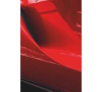 Car Lover Lined Notebook: Red Performance Wheel Detail | Real Car Photo Cover: Minimalist Automotive Journal for School, Notes & Everyday Writing | Matte Wrap-Around Cover Edition