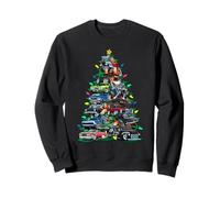 Car Madness Sapin de Noël Classique Muscle Cars et Hotrods Sweatshirt