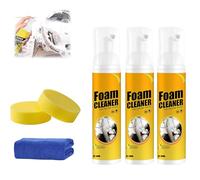 Car Magic Foam Cleaner, 2025 New Car Steering Wheel Foam Cleaner, Multifunctional Interior Cleaners, Refinisher Cleaners for Cars, Effective Grease And Dirt Removal (3)