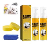 Car Magic Foam Cleaner, nettoyant en mousse pour volant de voiture, nettoyant en mousse multifonctionnel, nettoyant d'intérieur pour voitures, élimination efficace de la graisse et de la saleté (2)