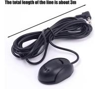 Car Microphone,3.5 mm External Microphone,Microphone for Car Radio,3 M External Microphone,3.5 mm Portable Microphone,3.5 mm Portable Car Microphone