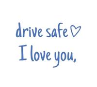 Car Mirror Decal - Pvc Rear View Mirror Sticker | I Love You Rearview Decal | Windshield Window Stickers pour voitures | Auto Truck SUV Motorbike Pickup Scooter Decoration | Highway Night Driving Long