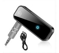 Car Mobile Phone Bluetooth Audio Adapter, Car Audio Bluetooth Converter, Two-In-One Bluetooth Adapte